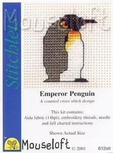 Mouseloft Emperor Penguin Stitchlets cross stitch kit